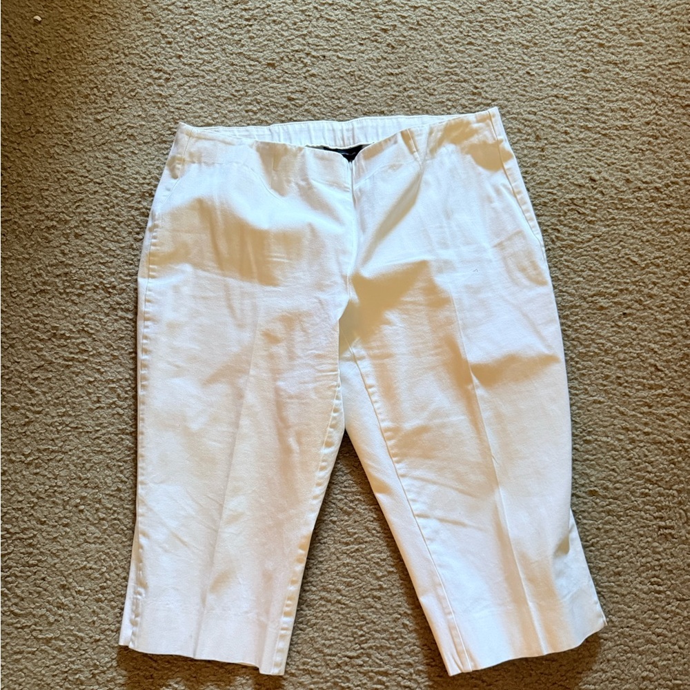 INC International Concepts White Cropped Pants
